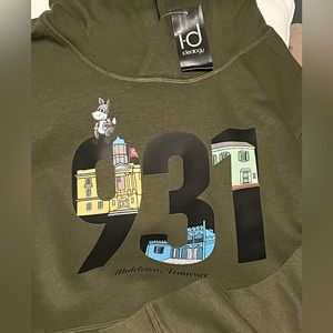 Large Green 931 Hoodie Ideology Brand